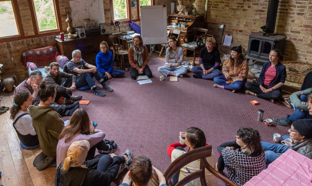 Facilitating Dialogue and Connection — a talking circle in session